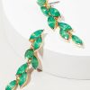 Francesca's Loretta Leaf Drop Earrings Green Earrings