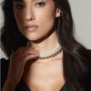 Francesca's Luxe 14K Gold Plated Metal Collar Necklace Pearl Necklaces