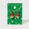 Francesca's Christmas Bell Drop Earrings Red Earrings