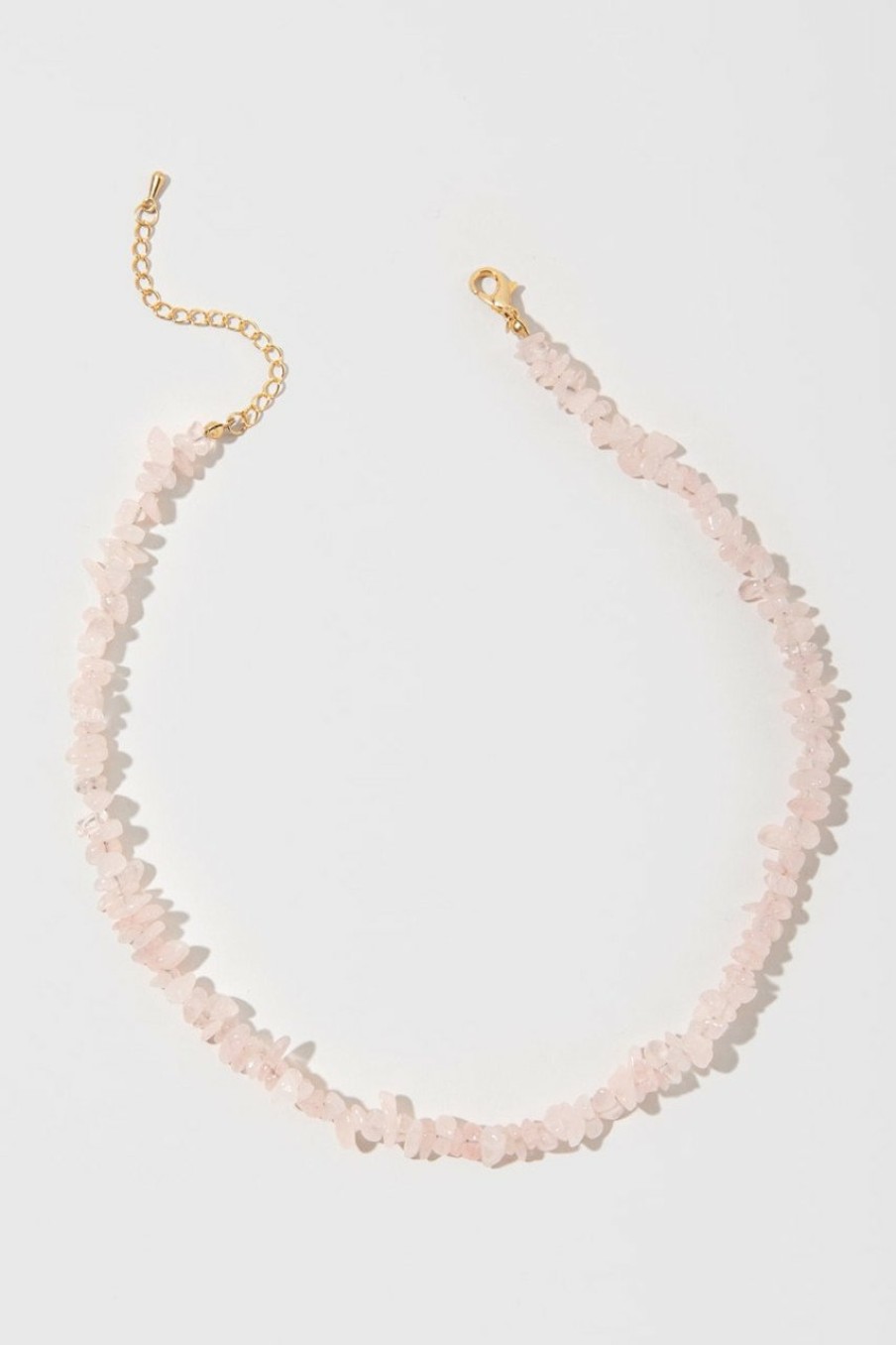 Francesca's Jean Chunky Rock Chip Necklace Pink Necklaces