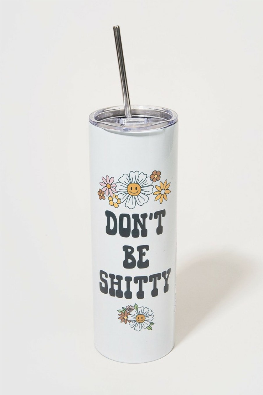 Francesca's Dont Be Sh*Tty Travel Tumbler Multi Drinkware