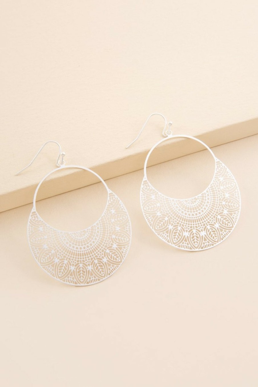 Francesca's Rosaline Circle Drop Earrings Earrings