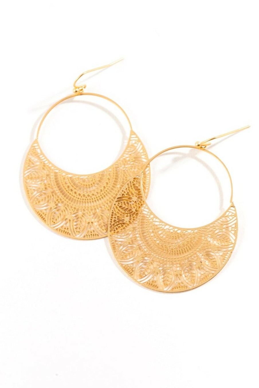 Francesca's Rosaline Circle Drop Earrings Earrings