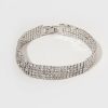 Francesca's Alaia Thick Tennis Strand Bracelet Silver Bracelets