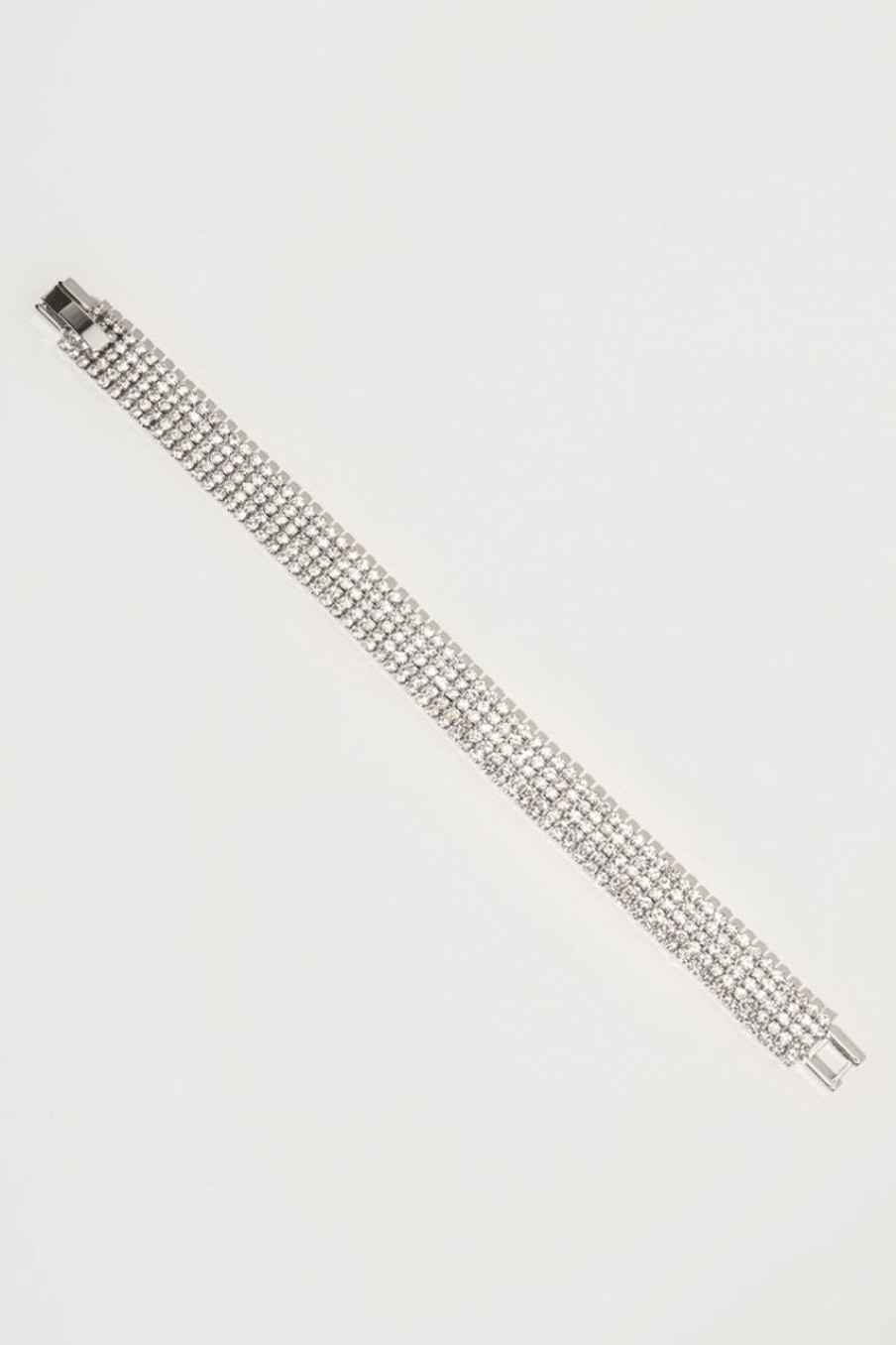 Francesca's Alaia Thick Tennis Strand Bracelet Silver Bracelets