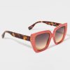 Francesca's Carrol Two Toned Cat Eye Sunglasses Rust Sunglasses