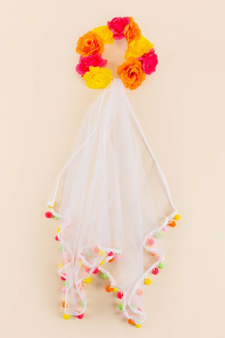 Francesca's Xo, Fetti Floral Fiesta Veil Multi Hair