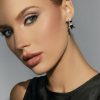 Francesca's Luxe Silver Plated Melting Drop Earrings Black Earrings