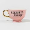 Francesca's Keeping It Classy Porcelain Mug Multi Drinkware