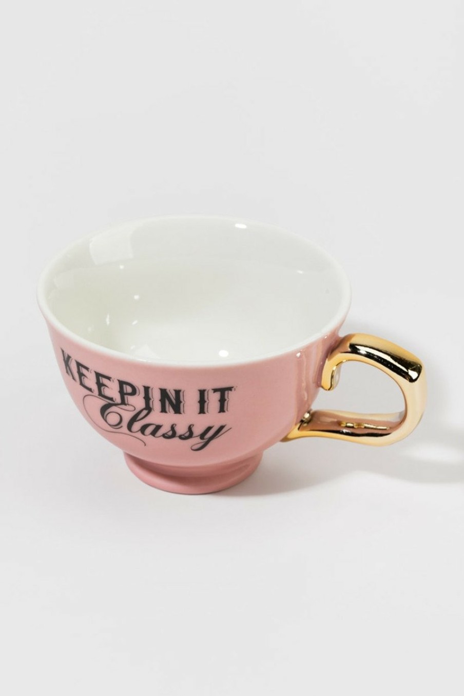 Francesca's Keeping It Classy Porcelain Mug Multi Drinkware