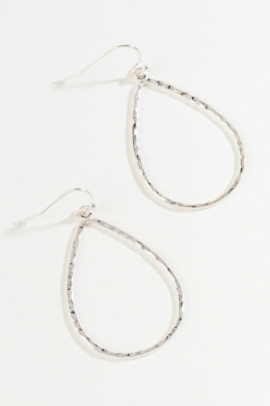 Francesca's Alyssa Open Teardrop Earrings Silver Earrings