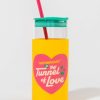 Francesca's Glass Tumbler Tunnel Of Love Multi Drinkware