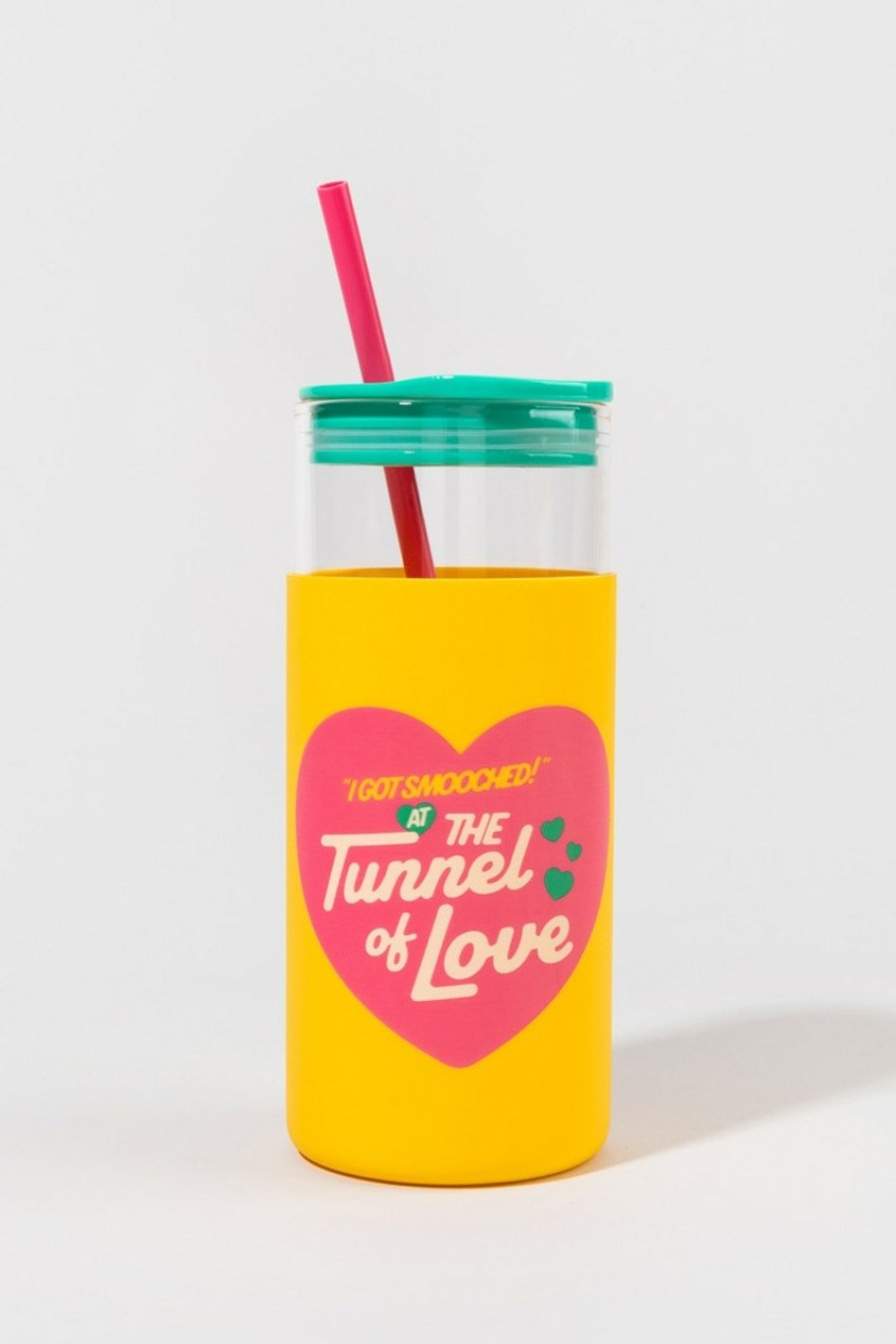 Francesca's Glass Tumbler Tunnel Of Love Multi Drinkware