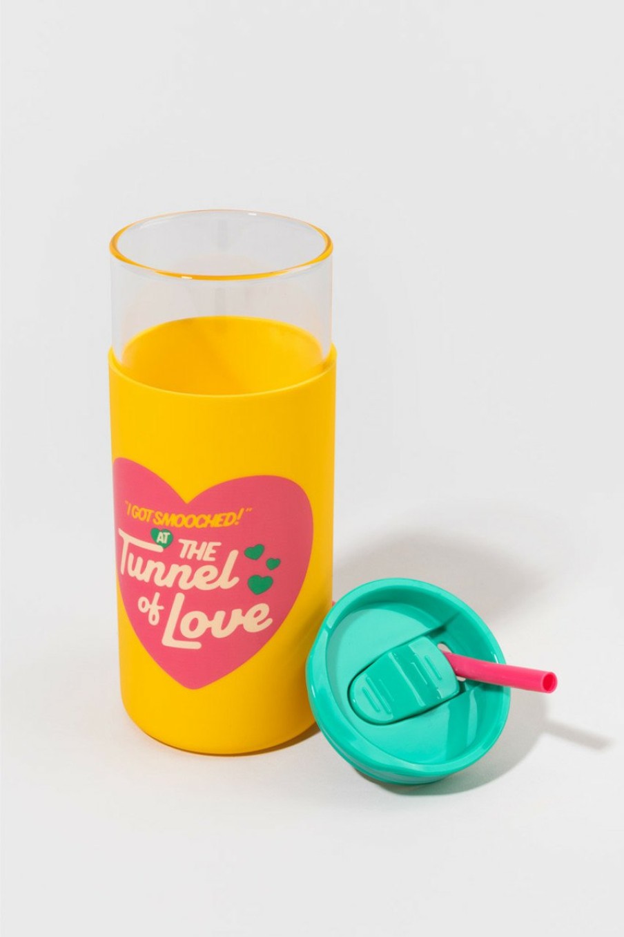 Francesca's Glass Tumbler Tunnel Of Love Multi Drinkware