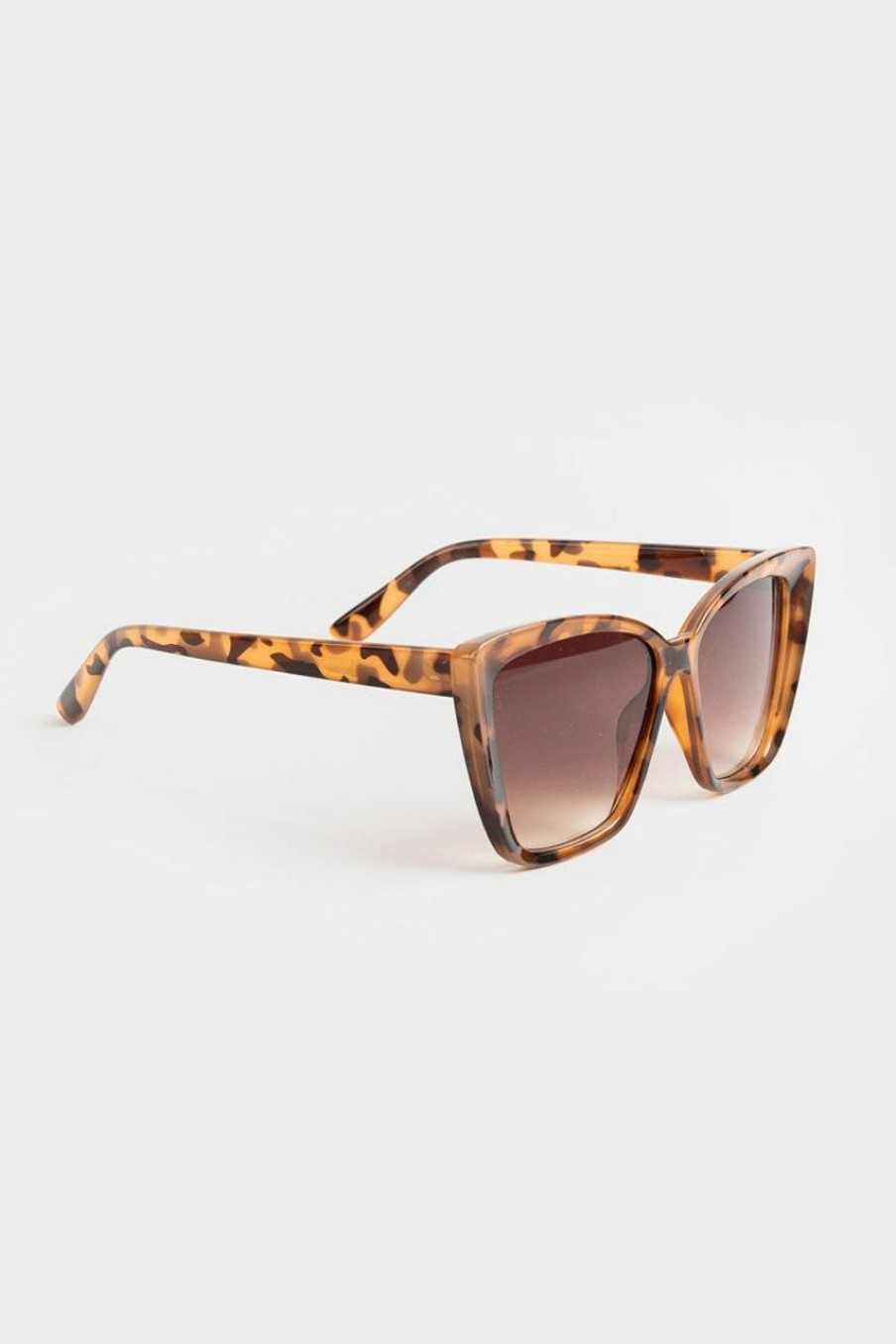 Francesca's Natalie Ombre Lens Cat Eye Sunglasses Tortoise Sunglasses