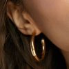 Francesca's Morgan Huggie Hoop Set Gold Earrings