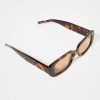 Francesca's Sadie Narrow Square Sunglasses Tortoise Sunglasses