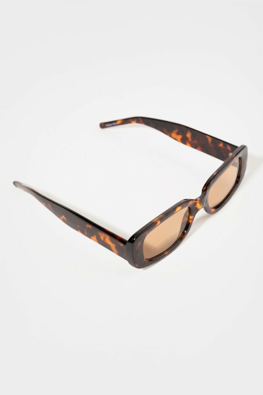 Francesca's Sadie Narrow Square Sunglasses Tortoise Sunglasses