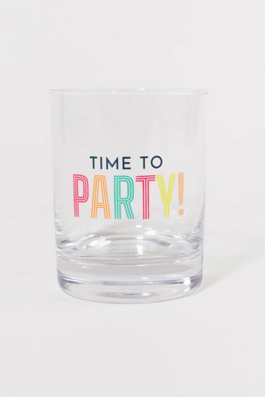 Francesca's Time To Party Rock Glass Multi Drinkware