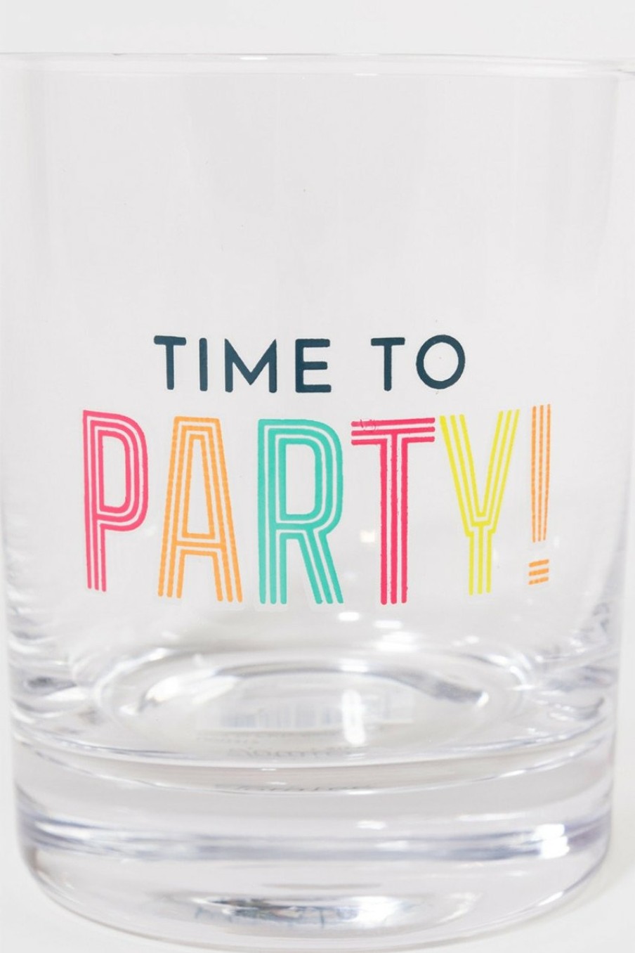 Francesca's Time To Party Rock Glass Multi Drinkware