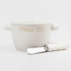 Francesca's Spread Em Cereal Bowl With Spreader Multi Home Decor