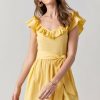 Francesca's Wanda Tie Front Dress Dresses