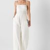 Francesca's Henrietta Tie Back Jumpsuit White Dresses