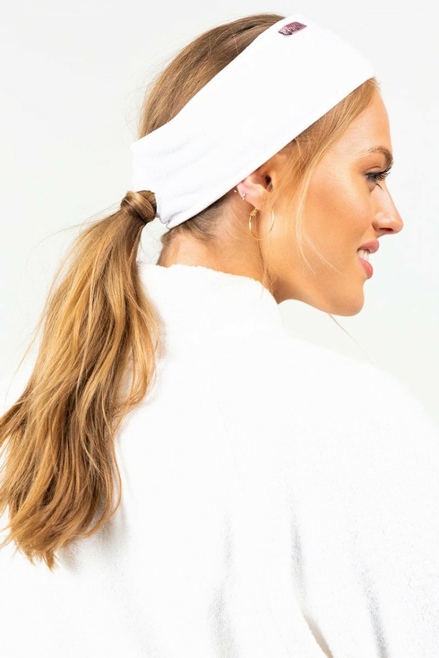 Francesca's Kitsch Microfiber Headband White Beauty & Wellness