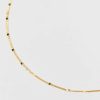 Francesca's Victoria 14K Flat Chain Necklace Gold Necklaces