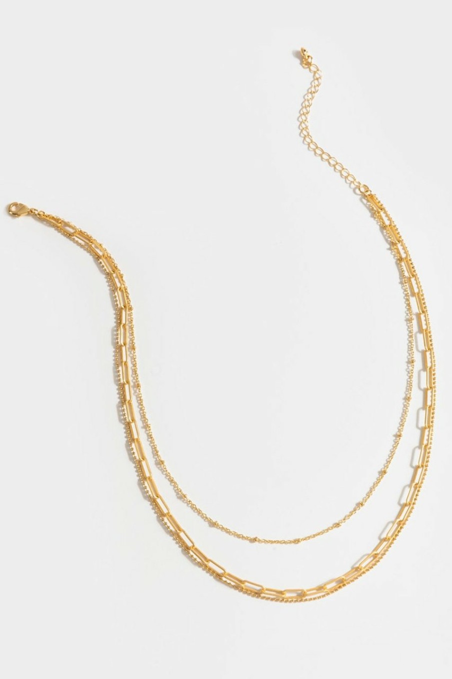 Francesca's Kailani Chain Layered Necklace Gold Necklaces