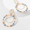 Francesca's Adair Glass Bead Earrings Blue Earrings