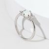 Francesca's Amelia Plated Iridescent Cz Ring Silver Rings