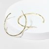 Francesca's Chloe Hammered Band Hoop Earrings Gold Earrings