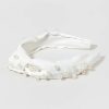 Francesca's Janet Knotted Pearl Embellished Headband White Hair