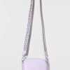 Francesca's Miranda Studded Strap Vegan Leather Camera Bag Lavender Bags & Wallets