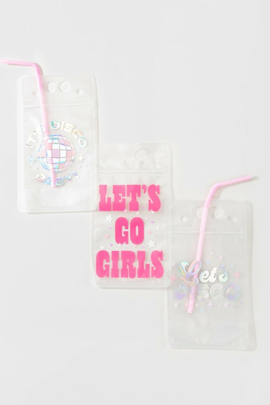 Francesca's Xo, Fetti Let'S Go Girls Drink Pouches Multi Drinkware