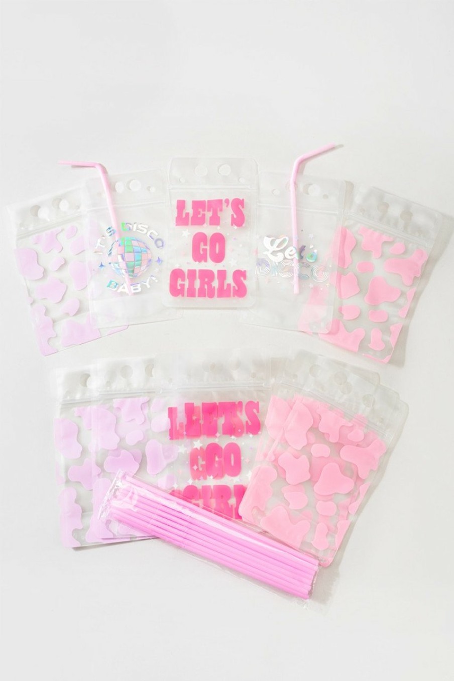 Francesca's Xo, Fetti Let'S Go Girls Drink Pouches Multi Drinkware