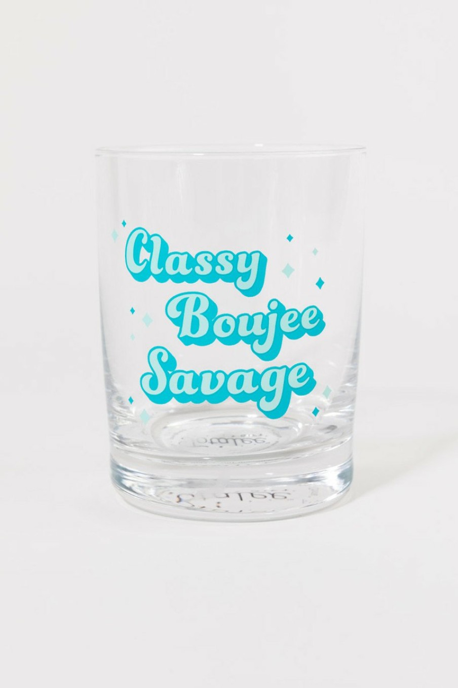 Francesca's Classy Boujee Savage Rocks Glass Multi Drinkware