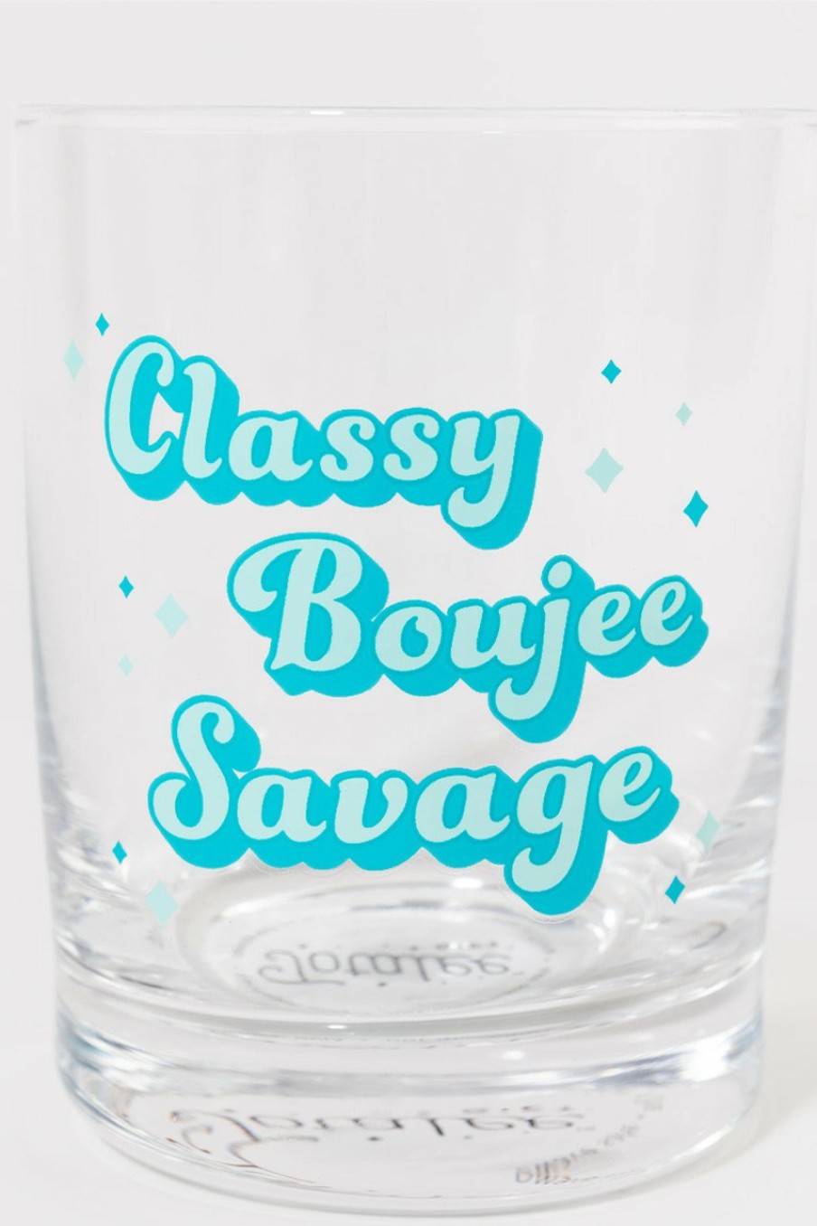 Francesca's Classy Boujee Savage Rocks Glass Multi Drinkware