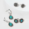 Francesca's Jenna Western Charm Earring Set Turquoise Earrings