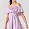 Francesca's Annie Off Shoulder Flounce Dress Dresses