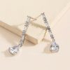 Francesca's Sydney Baguette Drop Earrings Crystal Earrings