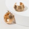 Francesca's Dina Thick Huggie Gold Earrings