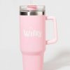 Francesca's Wifey Tumbler Drink Container Pink Drinkware