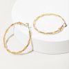 Francesca's Elena Hoop Earrings Gold Earrings