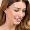 Francesca's Dinah Cubic Zirconia Spiral Studs Rose Gold Earrings