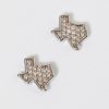 Francesca's Ann Cubic Zirconia Texas Stud Earrings Silver Earrings