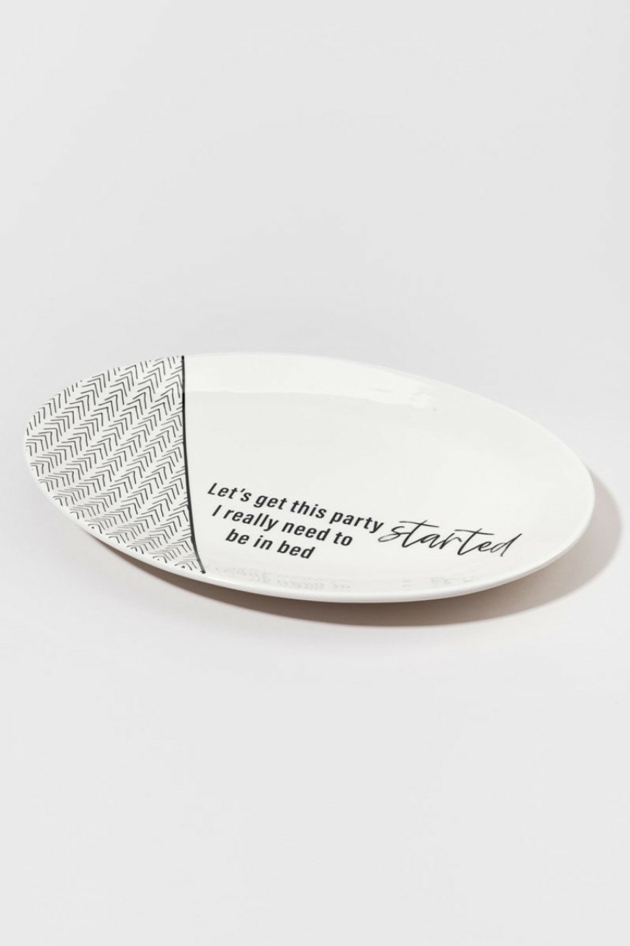 Francesca's Lets Get This Party Started Platter Multi Home Decor