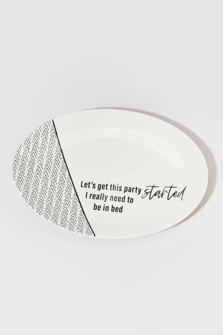 Francesca's Lets Get This Party Started Platter Multi Home Decor