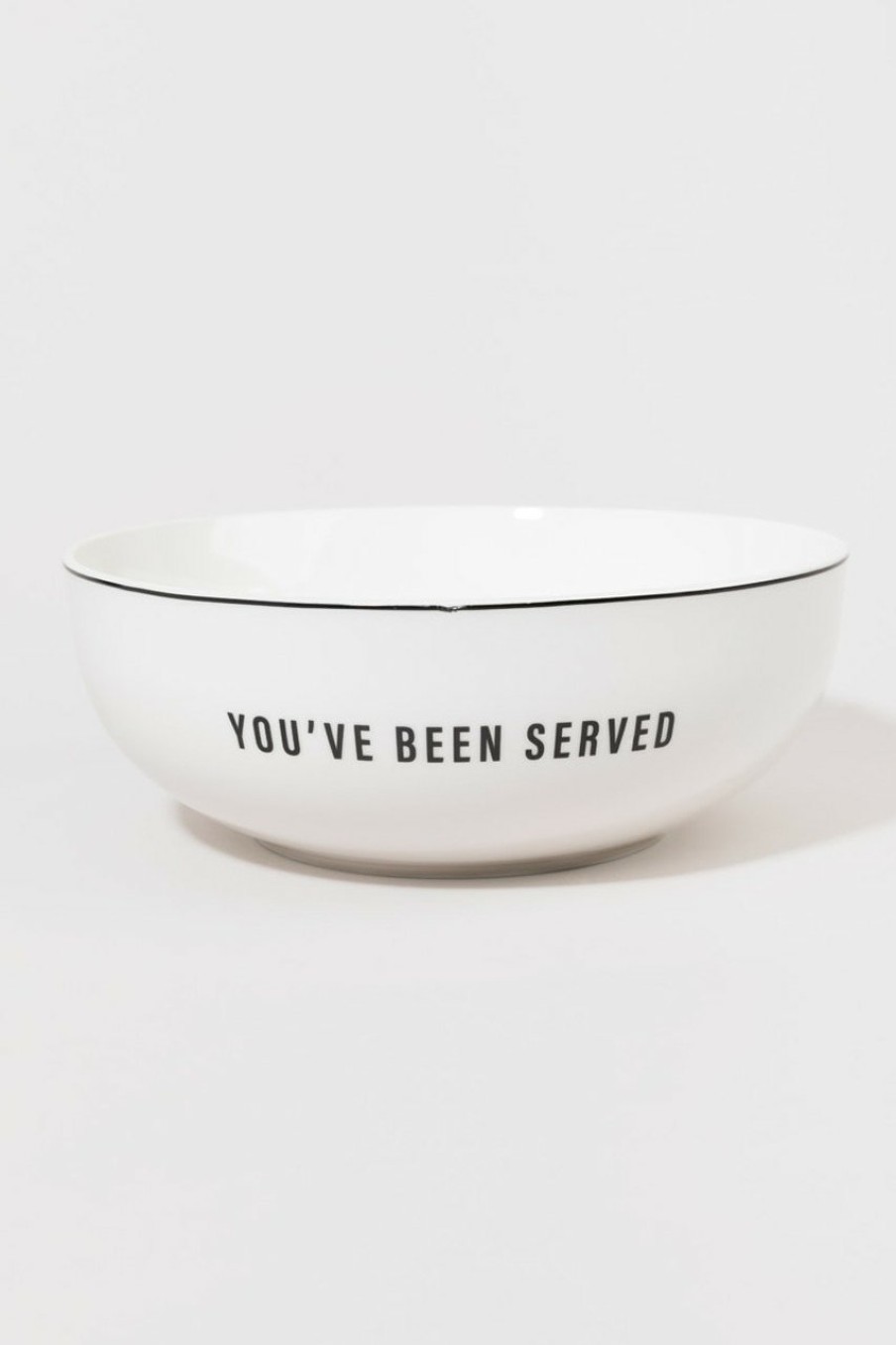 Francesca's You Have Been Served Serving Bowl Multi Home Decor